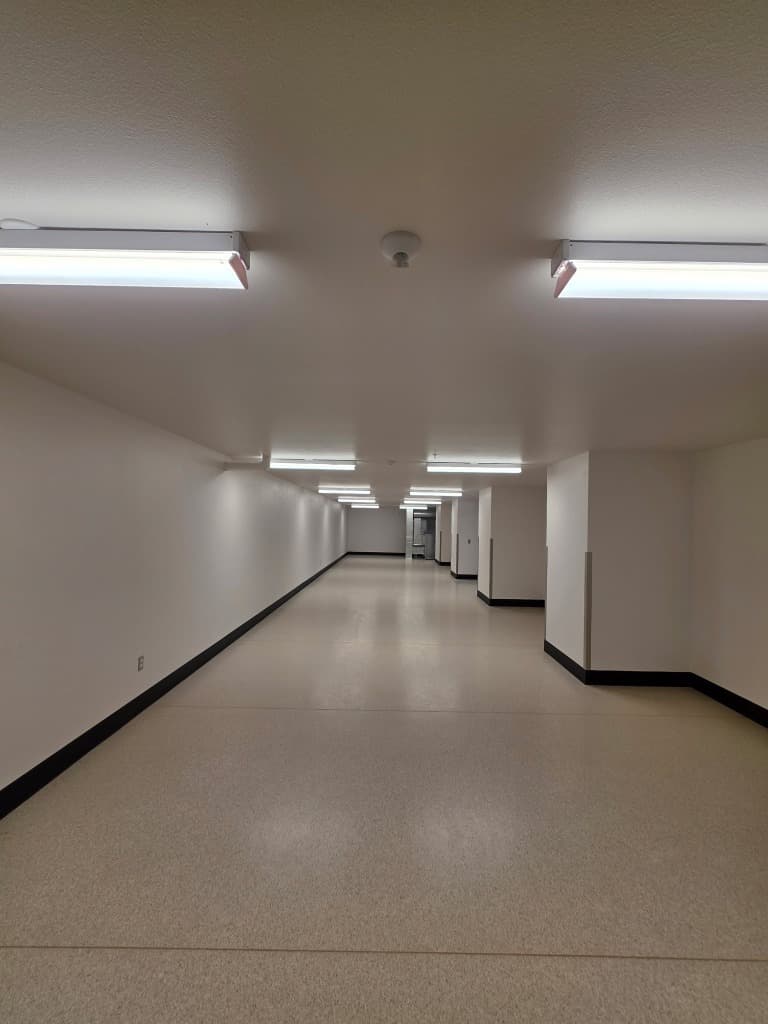 Circulation Hallway Dual Linear Lighting
